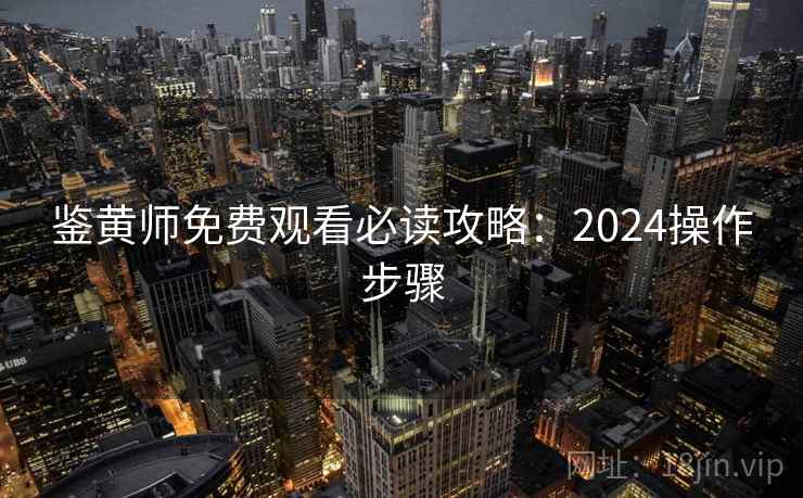 鉴黄师免费观看必读攻略:2024操作步骤