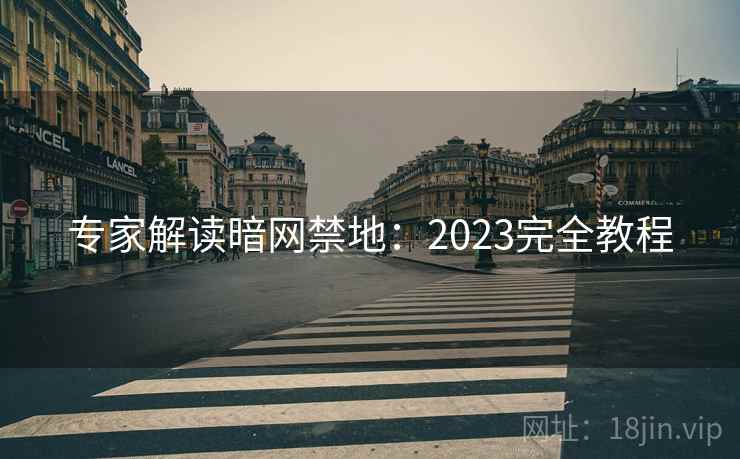 专家解读暗网禁地：2023完全教程